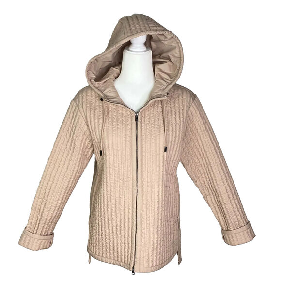 Theory Size Small Puffer Jacket Light‎ Dusty Rose Quilted - Picture 1 of 9